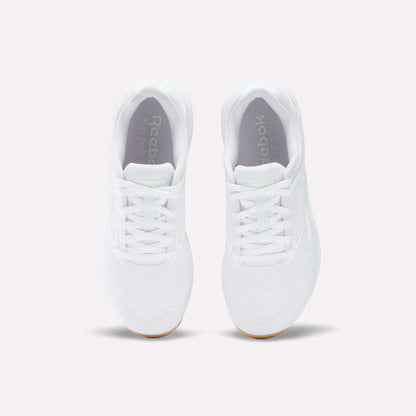 A pair of Women's Nano X5 Training Shoes by Reebok, shown from above with visible laces, toe area, and logo on the insoles, displayed against a plain light background.