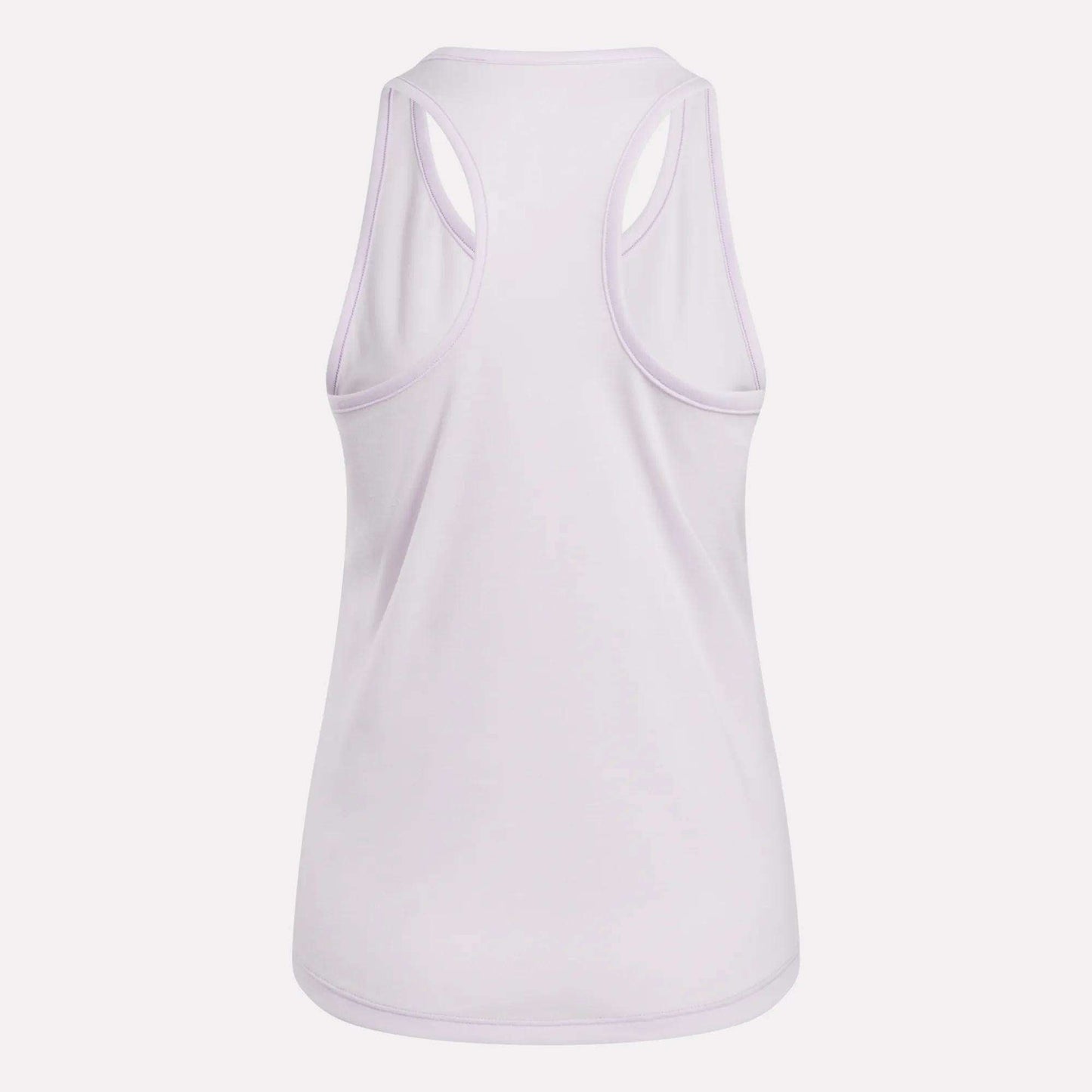 The Reebok Women's Core Tank Top is shown from the back against a white background, making it an ideal sweat-wicking workout top for active days.