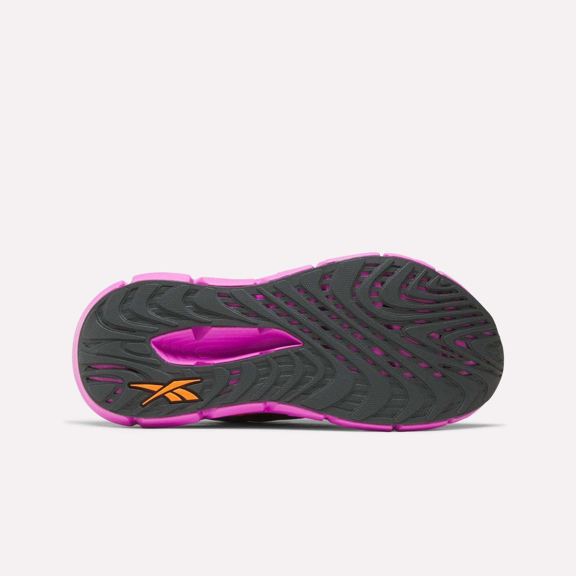 A close-up of the Reebok Women's FloatZig Double Running Shoes, showcasing max-cushioned comfort and the innovative FloatZig design for superior support on every run.