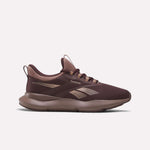 The Women's Cityride 2 Running Shoes by Reebok feature a mesh upper, lace-up closure, and a slightly elevated FuelFoam cushioned sole in Light Cocoa/Dark Cocoa/Copper with the Reebok logo on the side for added style.