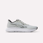 The Reebok Nano Gym 2.0 Training Shoes in New Grey 1/Black, featuring a white sole and subtle side logo, are displayed on a plain white background.