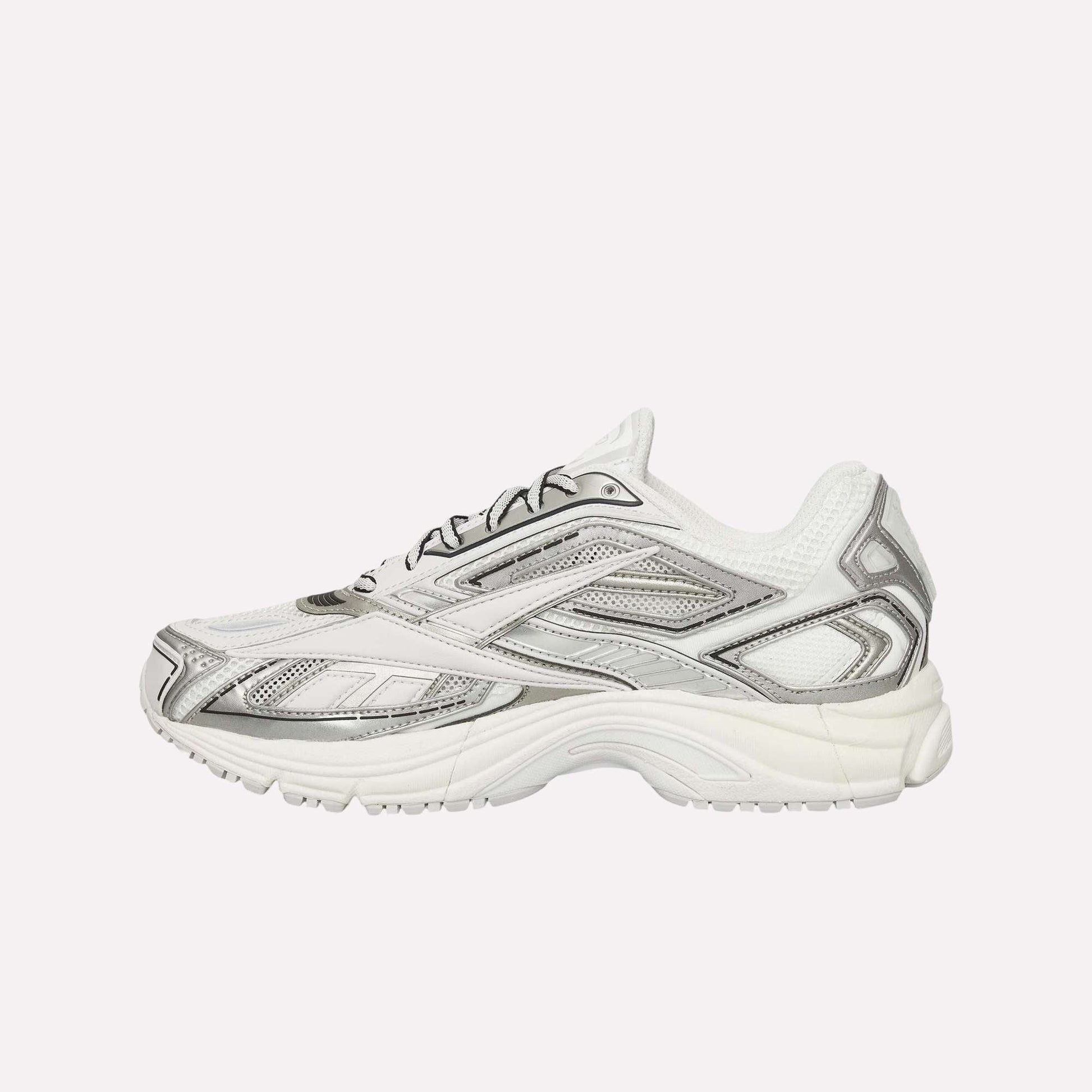 A close-up of the Reebok Premier Road Ultra Shoes, an archival sneaker featuring a dual-density midsole.