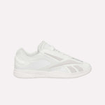 The Reebok Hammer Pro LTD Shoes are white low-top athletic sneakers with subtle gray accents, lace-up closure, a durable rubber sole, and layered side details. Displayed in profile against a white background.